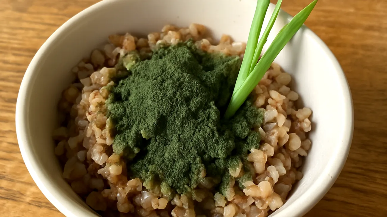 Buchweizen-Porridge mit Chlorella und Zitronengras"