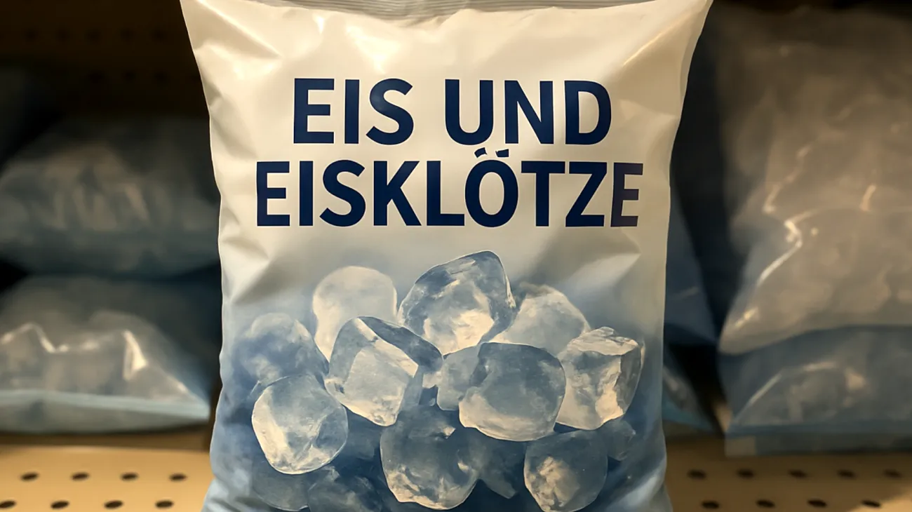 Eis und Eisklötze"