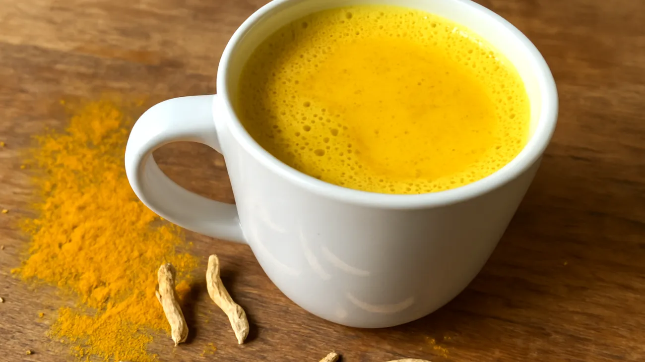 Goldene Milch mit Ashwagandha und Sauerkirschkonzentrat"
