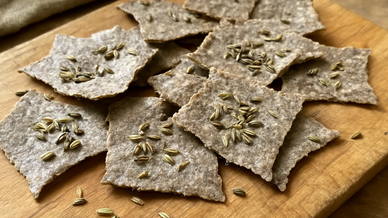 Kefir-Buchweizen-Crackers mit Fenchelsamen"