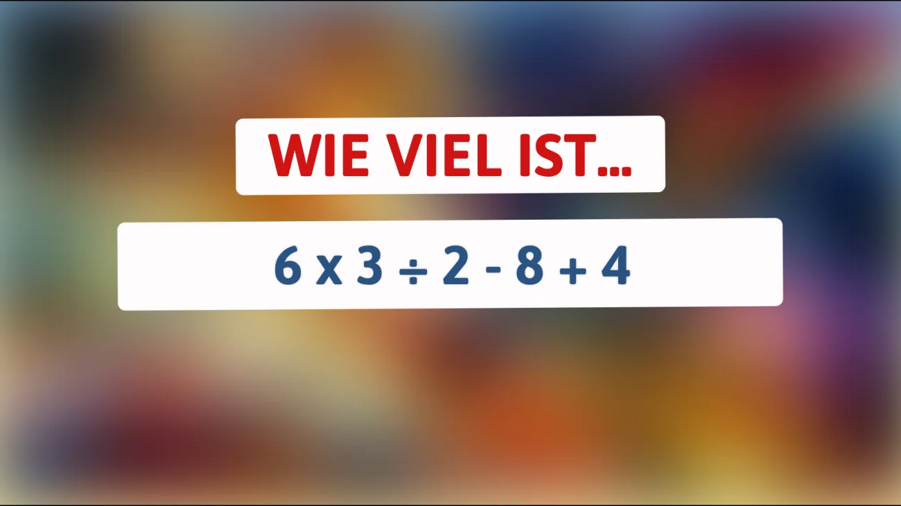 Nur 1% der Menschen können dieses mathematische Rätsel richtig lösen! Bist du schlau genug?"