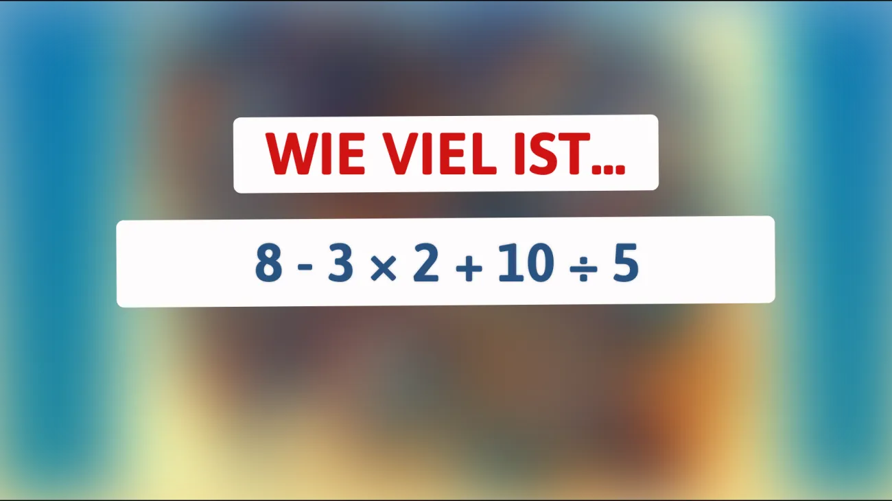 Nur 1% der Menschen löst dieses mathematische Rätsel sofort! Kannst du es schaffen?"