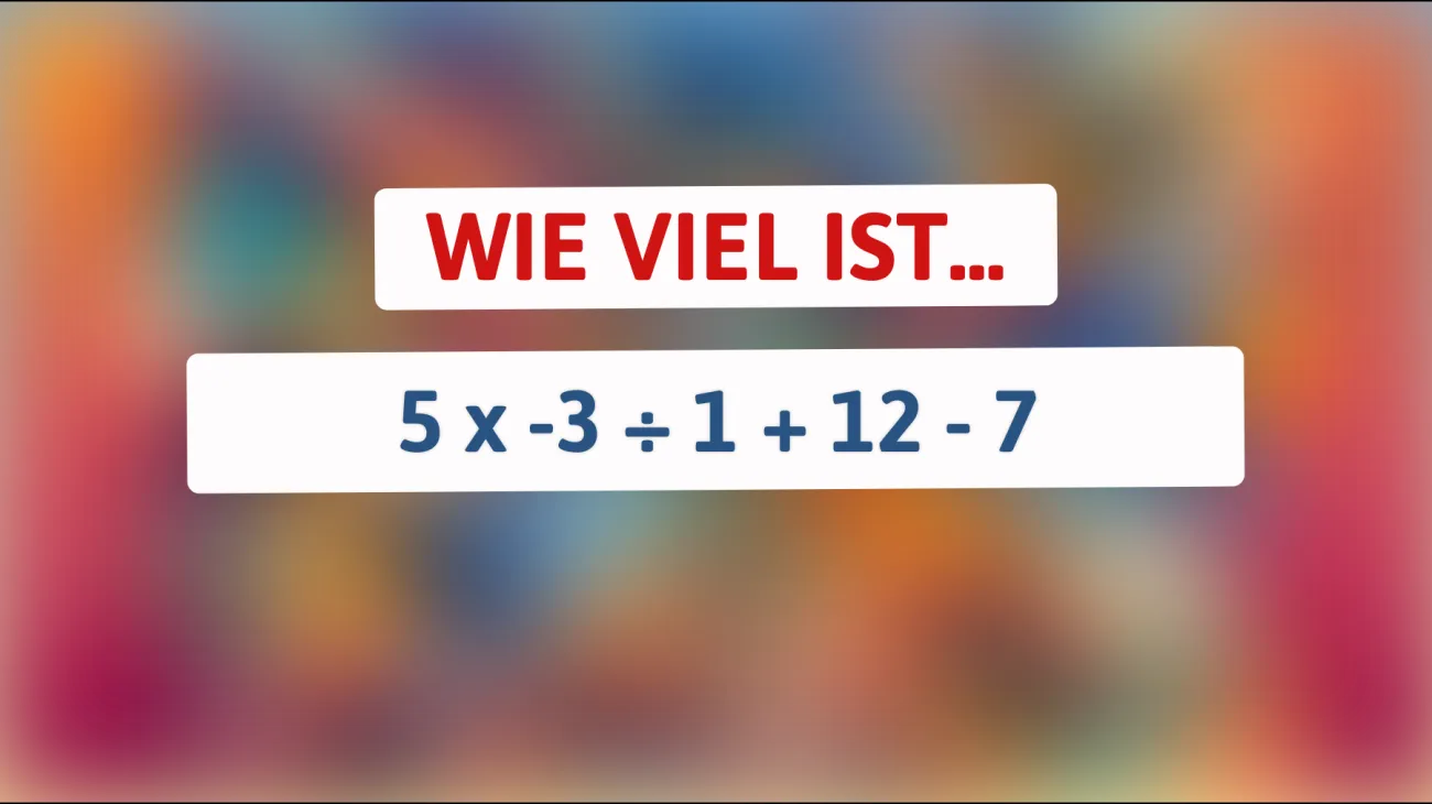 Nur die cleversten Köpfe können dieses knifflige Mathe-Rätsel lösen: Kennst du die Antwort?"