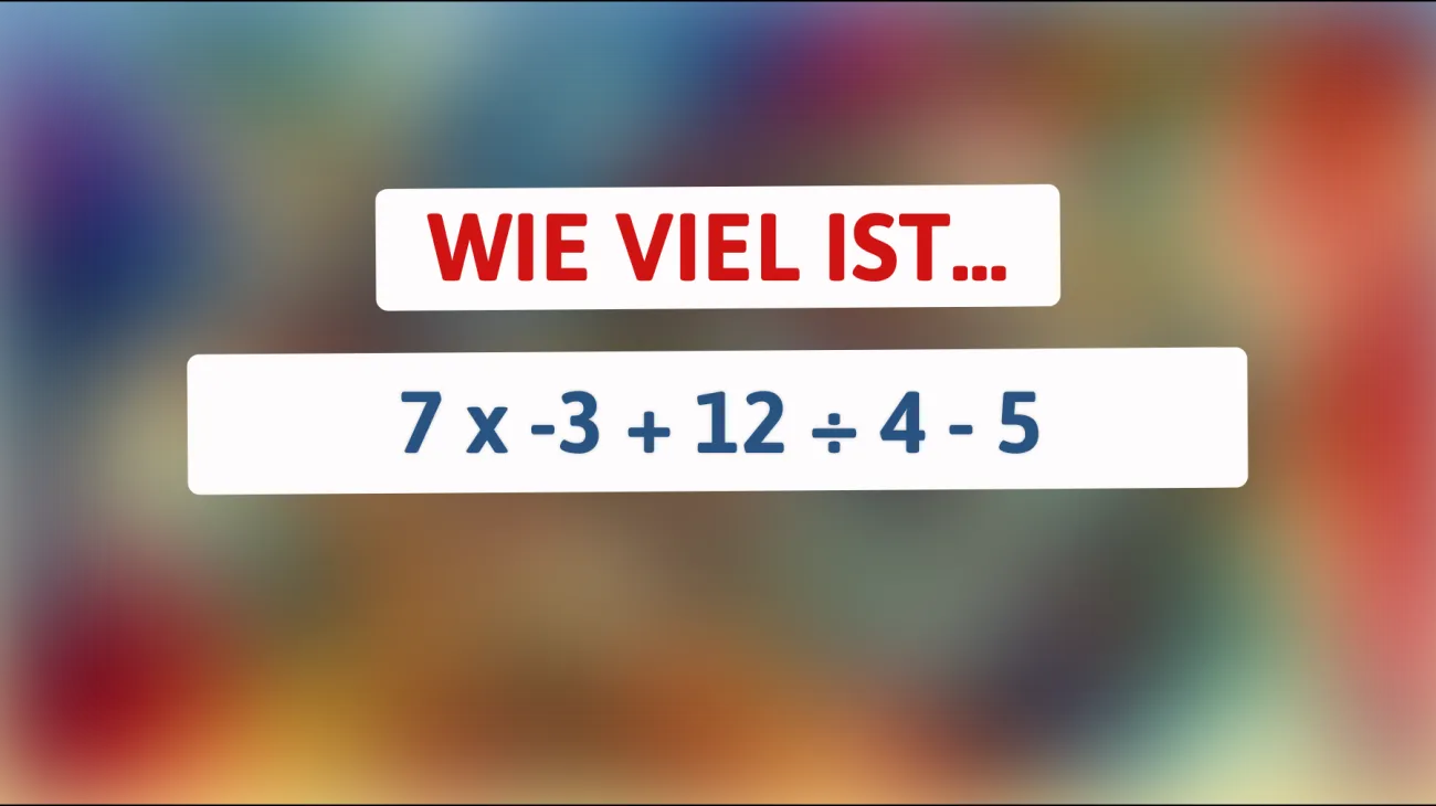 Nur die cleversten Köpfe knacken dieses Mathe-Rätsel: Kannst du die Lösung finden?"