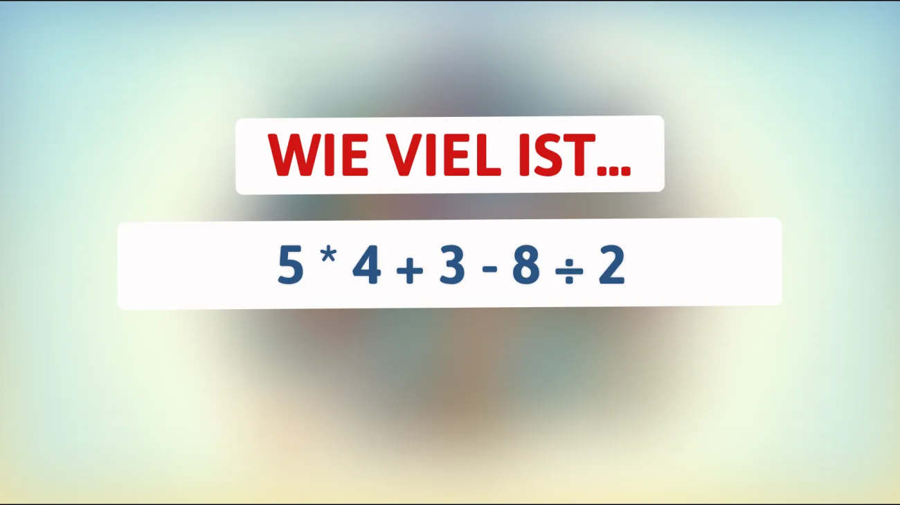 Nur für Genies: Schaffst du es, dieses mathematische Rätsel zu lösen? Entdecke das überraschende Ergebnis!"